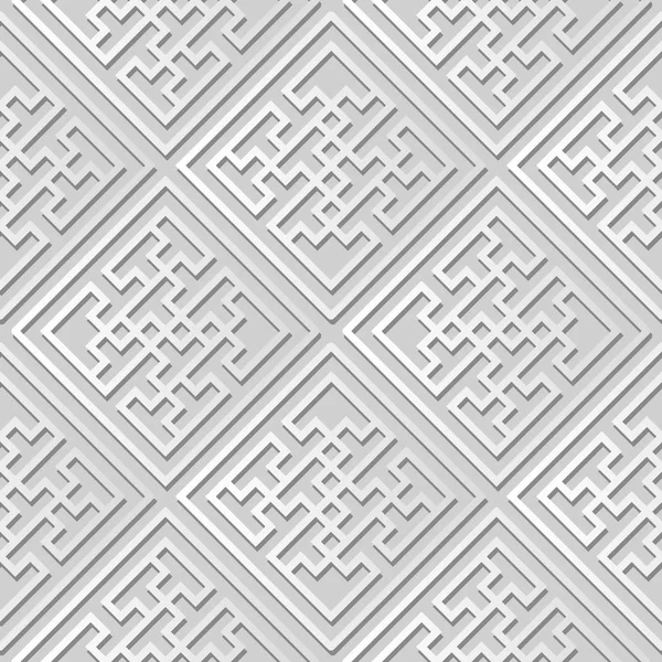 3D bílá kniha umění spirále vír Cross geometrie rámu — Stockový vektor