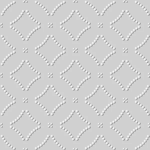 3d 白纸艺术圆曲线点十字线 — 图库矢量图片