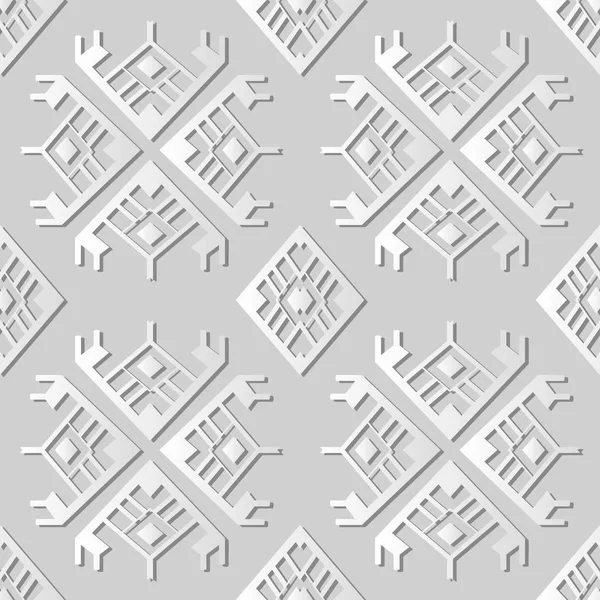 Картины из белой бумаги Полигон Проверка геометрии — стоковый вектор