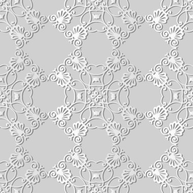 3D beyaz kağıt sanat sarmal eğri kontrol çapraz çerçeve çiçek kret