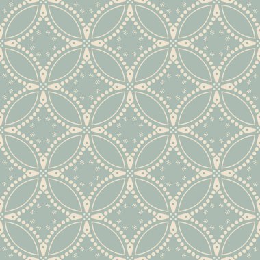 Antika sorunsuz arka plan yuvarlak eğrisi çapraz nokta çiçek