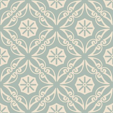 Antika sorunsuz arka plan eğrisi sarmal çapraz çerçeve asma çiçek