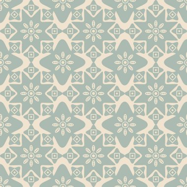 Antika sorunsuz arka plan eğrisi Star çapraz yuvarlak çiçek