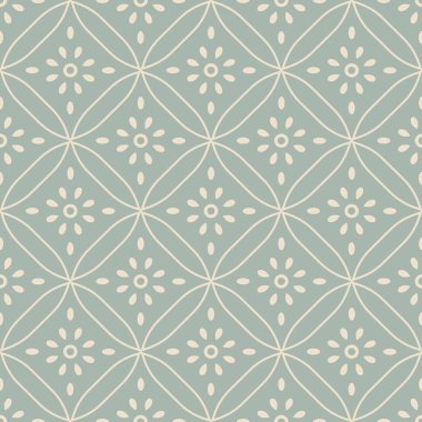 Antika sorunsuz arka plan eğrisi çapraz yuvarlak çerçeve çiçek