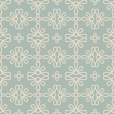 Antika sorunsuz arka plan yuvarlak eğrisi çapraz yaprakları çiçek