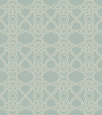 Antika sorunsuz arka plan eğrisi yuvarlak çapraz Crest çerçeve zinciri