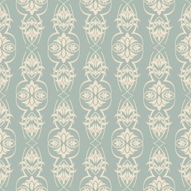 Antika sorunsuz arka plan Bahçe eğrisi çapraz asma çiçek yaprak