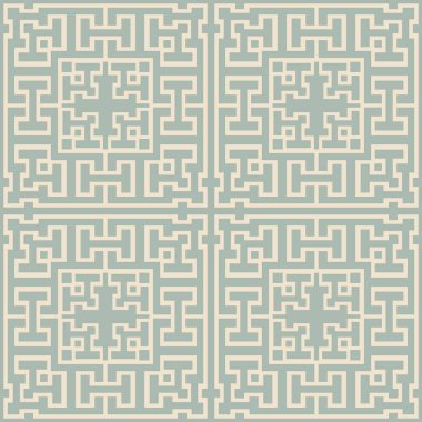 Antika sorunsuz arka plan Meydanı geometri çapraz izleyici çerçeve