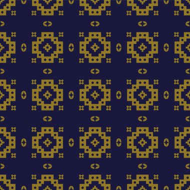 Antika sorunsuz arka plan kare yuvarlak kontrol geometri çapraz