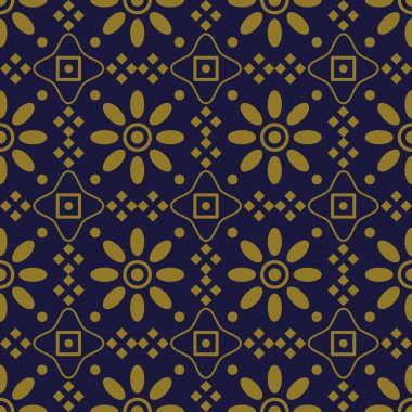 Antika sorunsuz arka plan yuvarlak kontrol çapraz çerçeve çiçek