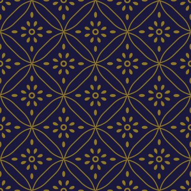 Antika sorunsuz arka plan eğrisi çapraz yuvarlak çerçeve çiçek