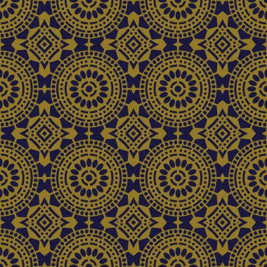 Antika sorunsuz arka plan yuvarlak çapraz nokta çizgi çerçeve çiçek