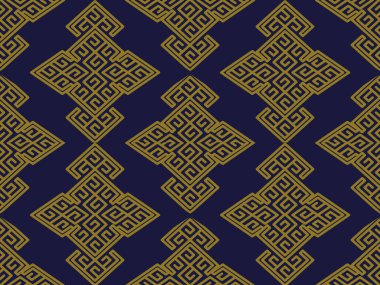 Antika sorunsuz arka plan sarmal çokgen kontrol çapraz çerçeve Lin