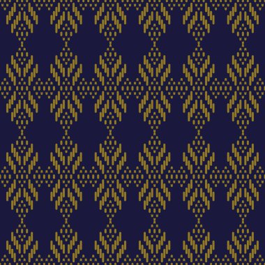 Antika sorunsuz arka Çapraz dikiş, geometri hat kontrol edin