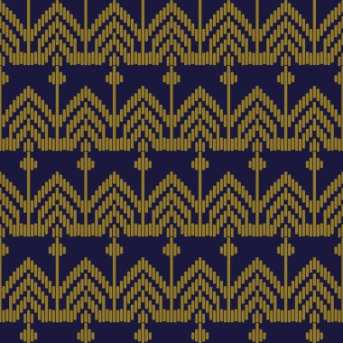 Antika sorunsuz arka plan dikiş çapraz üçgen çizgili çerçeve