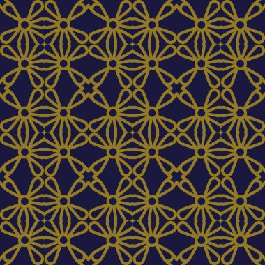 Antika sorunsuz arka plan eğrisi yuvarlak çapraz çerçeve çiçek