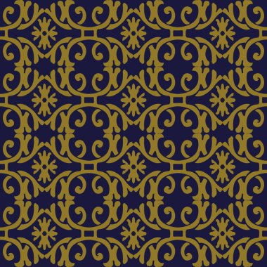 Antika sorunsuz arka plan sarmal eğri çapraz çerçeve çiçek