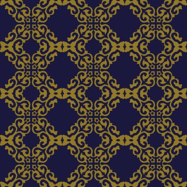 Antika sorunsuz arka plan Crest kare çapraz eğrisi kontrol