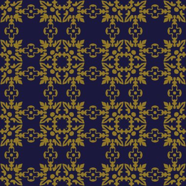 Antika sorunsuz arka plan eğrisi kare çapraz yaprak çiçek zinciri