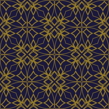 Antika sorunsuz arka plan eğrisi çapraz çerçeve çizgi yıldız çiçek C