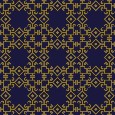 Antika sorunsuz arka plan kontrol Meydanı eğrisi çapraz çerçeve zinciri