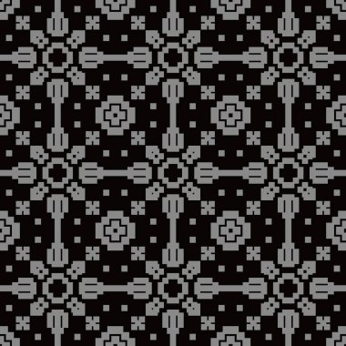 Antika sorunsuz arka plan mozaik geometri çapraz kare onay