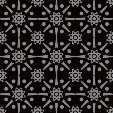 Antika sorunsuz arka plan yuvarlak çapraz çerçeve yıldız çiçek