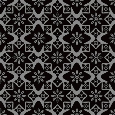 Antika sorunsuz arka plan eğrisi Star çapraz yuvarlak çiçek