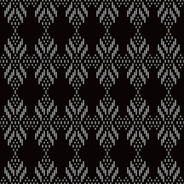Antique fond sans couture Cross Stitch Line Géométrie Vérifier — Image vectorielle