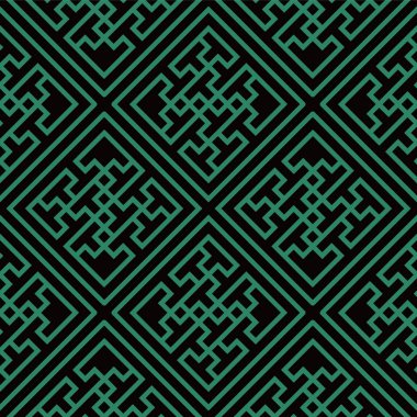 Antika sorunsuz arka plan sarmal girdap çapraz geometri çerçeve