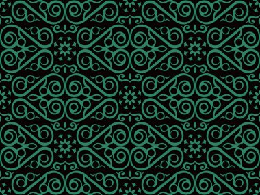 Antika sorunsuz arka plan kontrol sarmal eğri çapraz çerçeve asma 