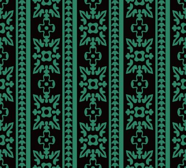 Antika sorunsuz arka plan eğrisi çapraz yuvarlak yaprak çiçek çerçeve 