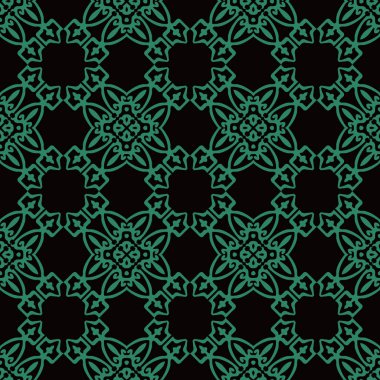 Antika sorunsuz arka plan çokgen kontrol çapraz eğrisi çerçeve Cres