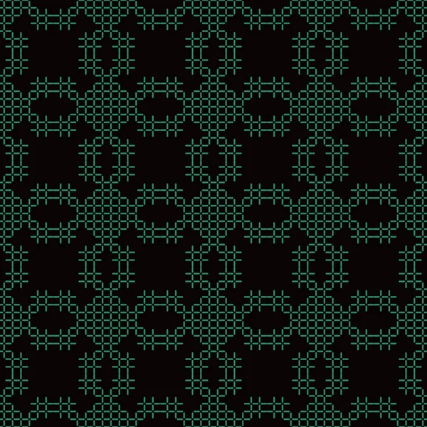 Antieke naadloze achtergrond Stitch Cross geometrie mozaïek controleren L — Stockvector