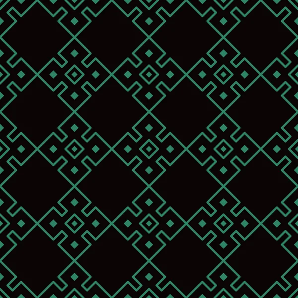 Античный бесшовный фон Square Check Cross Frame Geometry — стоковый вектор