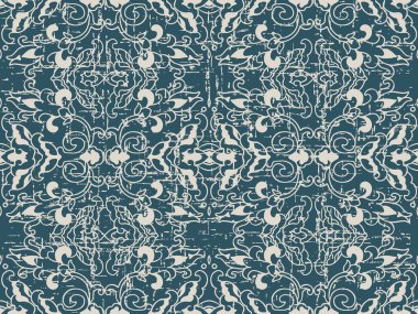 Antika sorunsuz arka plan sarmal eğri yıpranmış çapraz kaleidos