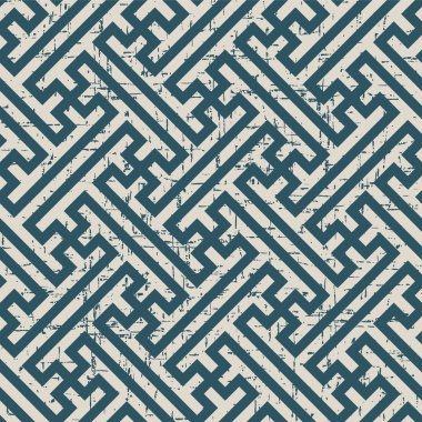 Antika sorunsuz arka plan geometri çapraz oyma Fram yıpranmış