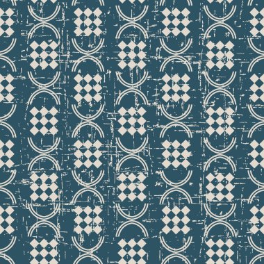 Antika sorunsuz arka plan Curve yarı daire yuvarlak Che yıpranmış