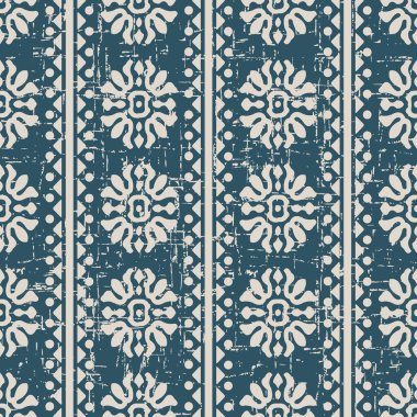 Antika sorunsuz arka plan Curve çapraz yuvarlak çiçek Tr yıpranmış