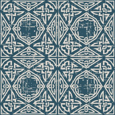 Antika sorunsuz arka plan üçgen poligon Aborijin yıpranmış