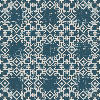 Antika sorunsuz arka plan kontrol Meydanı eğrisi çapraz Fr yıpranmış