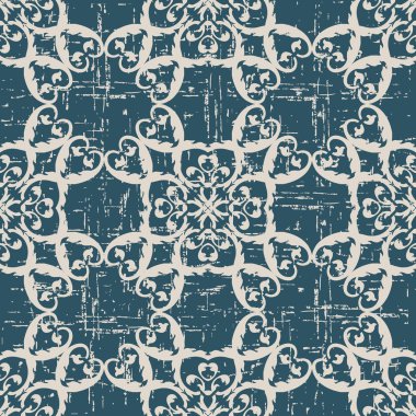 Antika sorunsuz arka plan sarmal eğri çapraz bitki Le yıpranmış