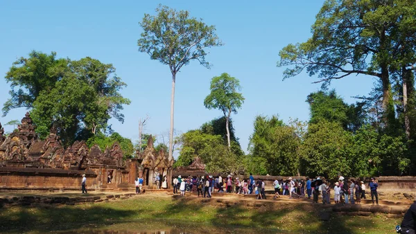 Vue paysage de Banteay Srei ou Lady Temple à Siem Reap, Camb — Photo