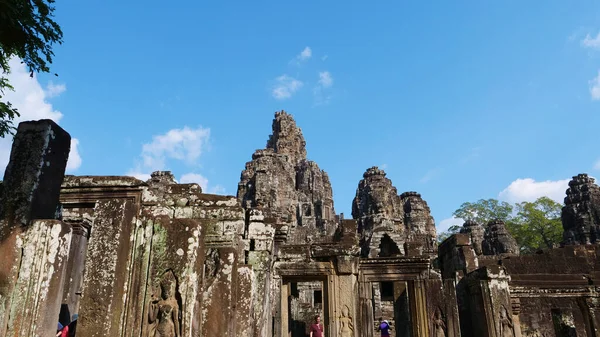 Bayon Temple em Angkor wat complex, Siem Reap Camboja — Fotografia de Stock