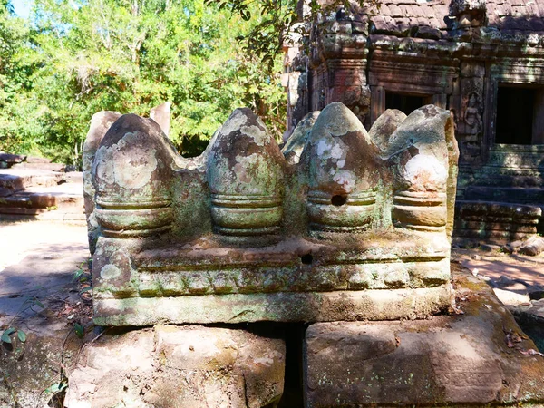 Ruine rocheuse en pierre à Banteay Kdei, partie du complexe Angkor wat — Photo