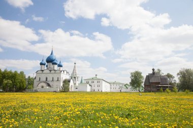 Suzdal Kremlin. Rusya'nın altın yüzük. Suzdal, Bahar