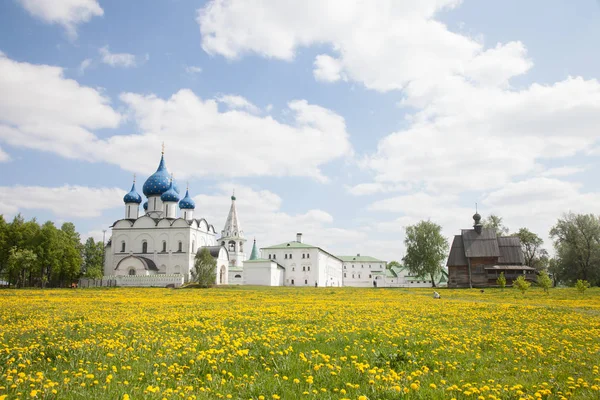 Suzdal Kremlin. Rusya'nın altın yüzük. Suzdal, Bahar