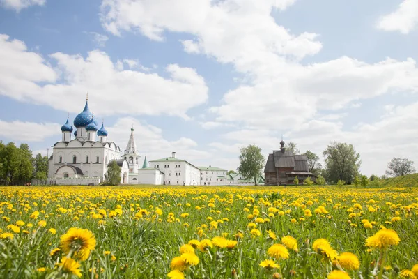 Suzdal Kremlin. Rusya'nın altın yüzük. Suzdal, Bahar