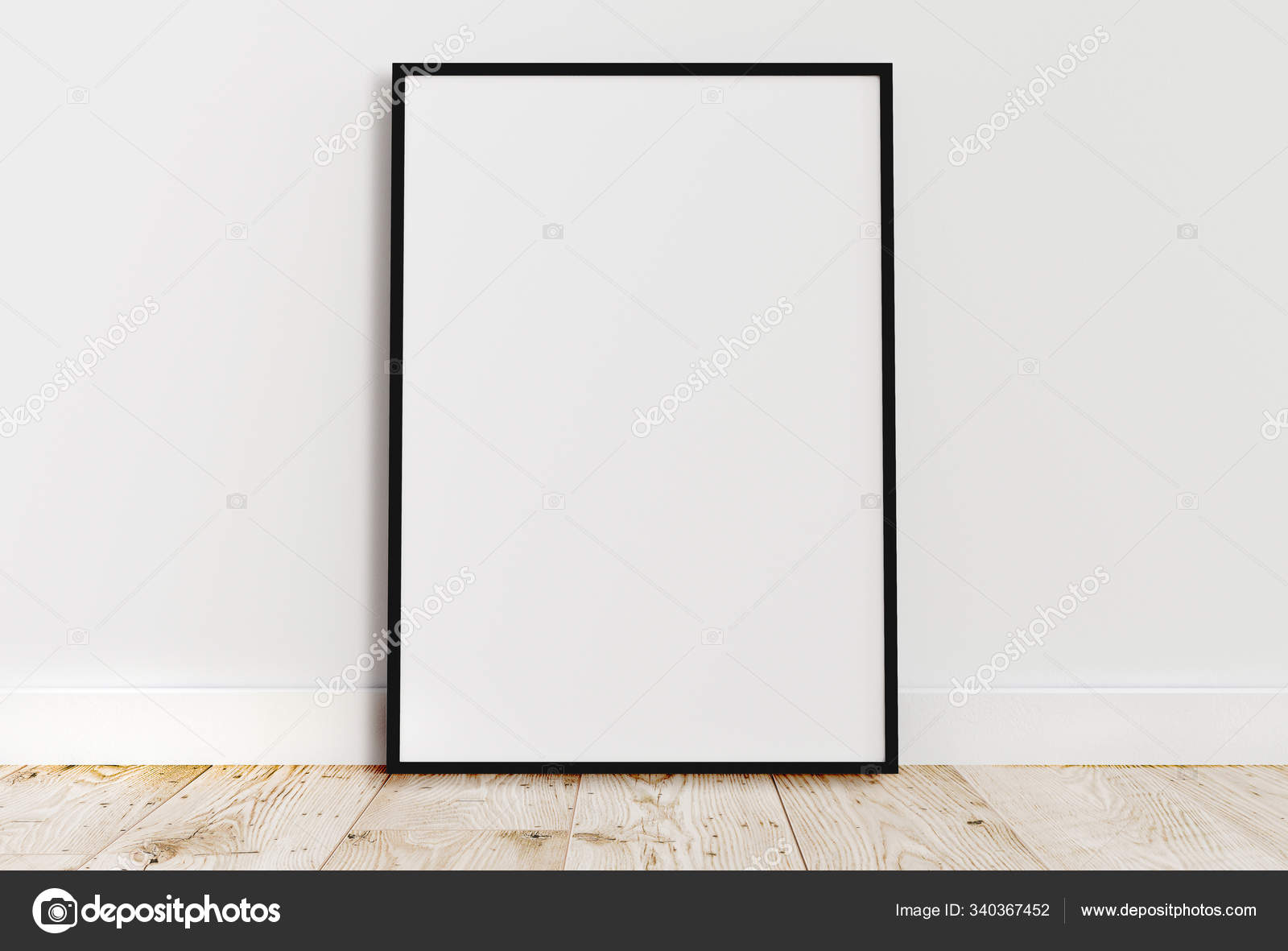 Download Empty Thin Black Frame On Light Wooden Floor With White Wall Behind It Empty Poster Frame Mockup Empty Picture Frame Mockup Blank Photo Frame Royalty Free Photo Stock Image By C Shcherban