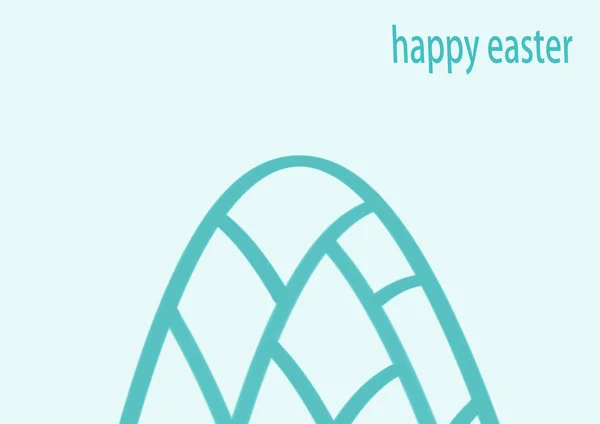 Sfondo Con Uovo Astratto Con Ornamento Iscrizione Pasqua Felice — Foto Stock